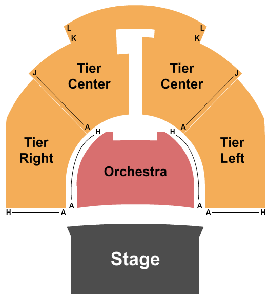 Carnegie Music Hall of Oakland - Pittsburgh Seating Chart: Orchestra & Tiers