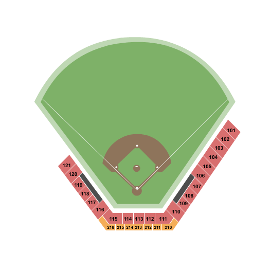 CaroMont Health Park Seating Chart: Baseball