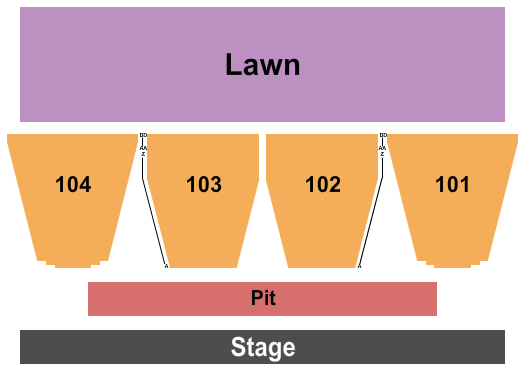 Carolina Crossroads Amphitheatre Seating Chart: Endstage Pit