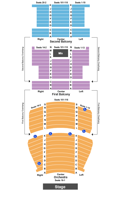 Pikes Peak Center Seating Chart