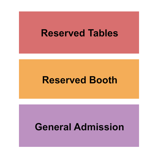 Carol's Pub Seating Chart: ResTable/ResBooth/GA