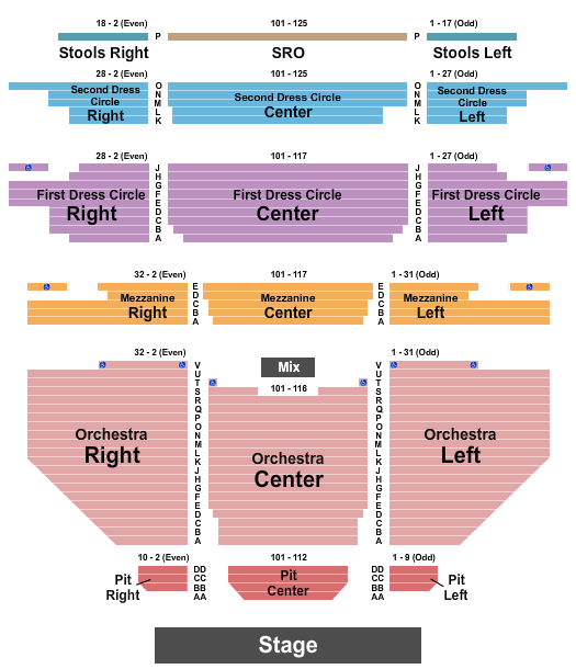Carpenter Theatre At Dominion Energy Center Seating Chart