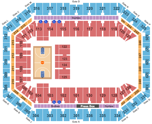 Carrier Dome Seating Chart Basketball Seat Numbers