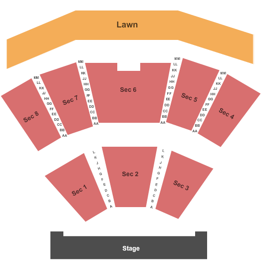 Carrington Pavilion Seating Chart: End Stage