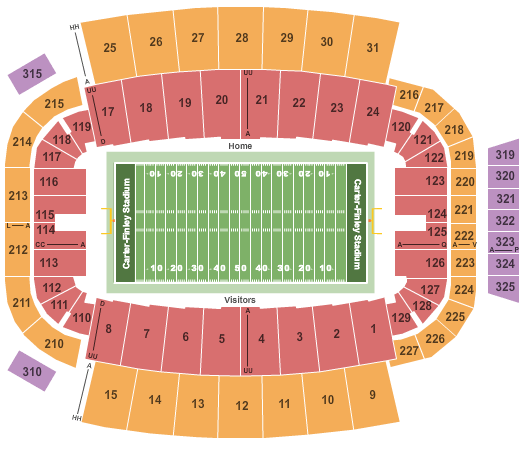 Tcu Football Seating Chart