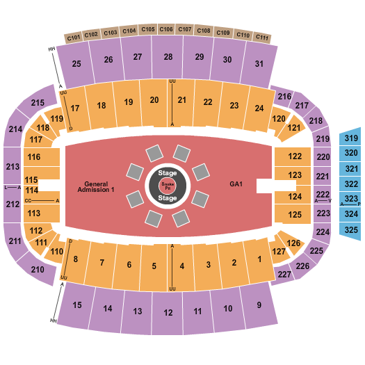 Carter Finley Stadium Seating Chart: Metallica