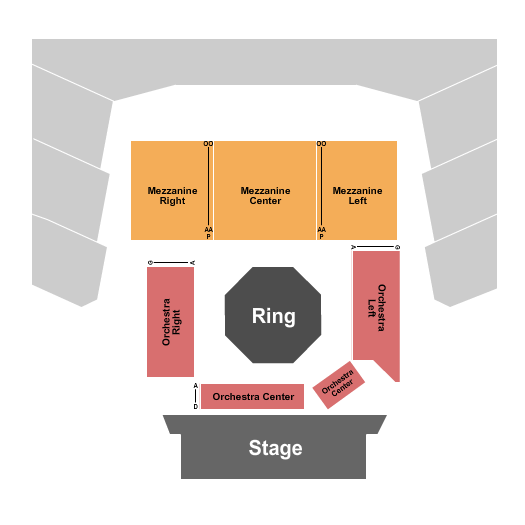 Carteret Performing Arts & Event Center Seating Chart: MMA