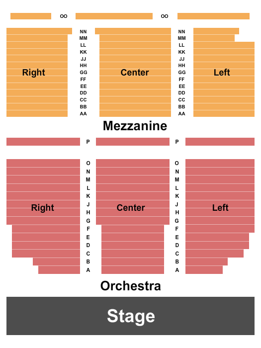 Carteret Performing Arts & Event Center Seating Chart: Endstage 3