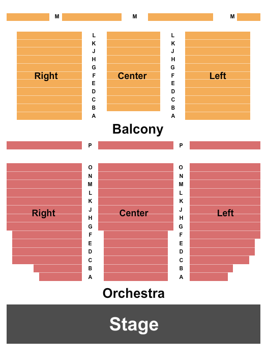 Carteret Performing Arts & Event Center Seating Chart: Endstage 3