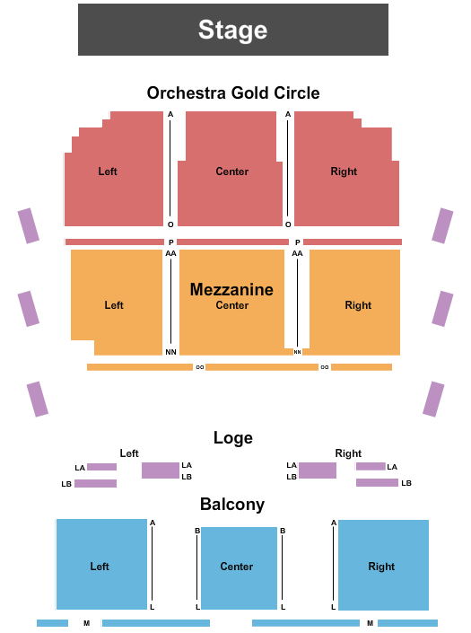 Carteret Performing Arts & Event Center Seating Chart