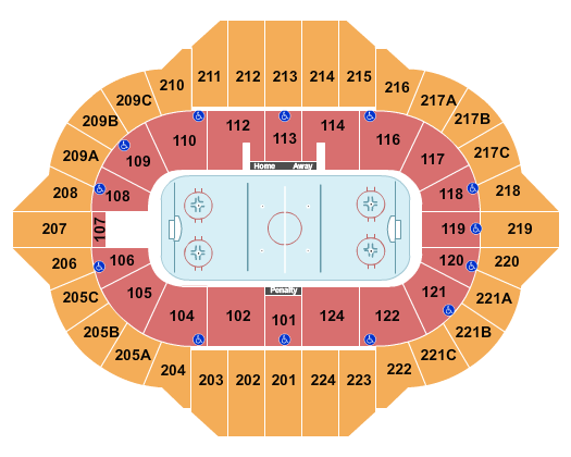 Carver Arena Seating Chart: Hockey