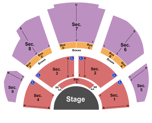 Casa Manana Seating Chart: Endstage 2