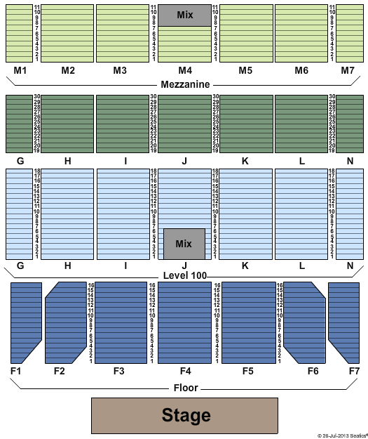 Casino Rama Seat Map