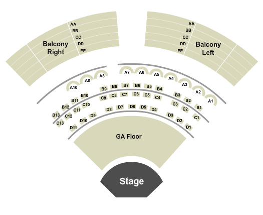 Casino Regina Seating Chart: Endstage GA Floor