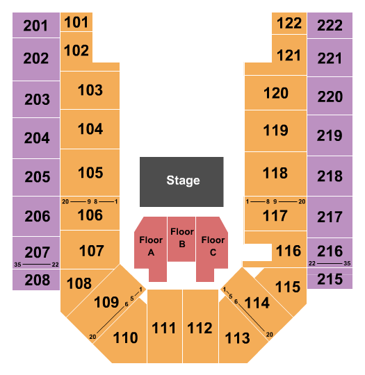 Heartland Event Center Seating Chart
