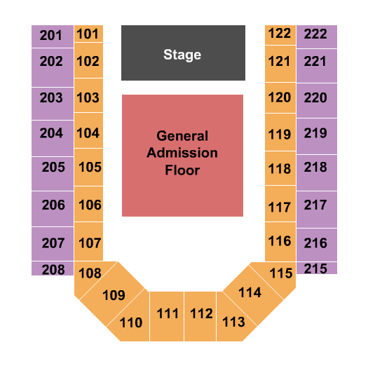 Casper Events Center Seating Chart