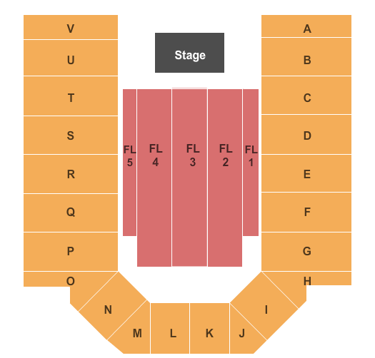Ford Wyoming Center Seating Chart: End Stage