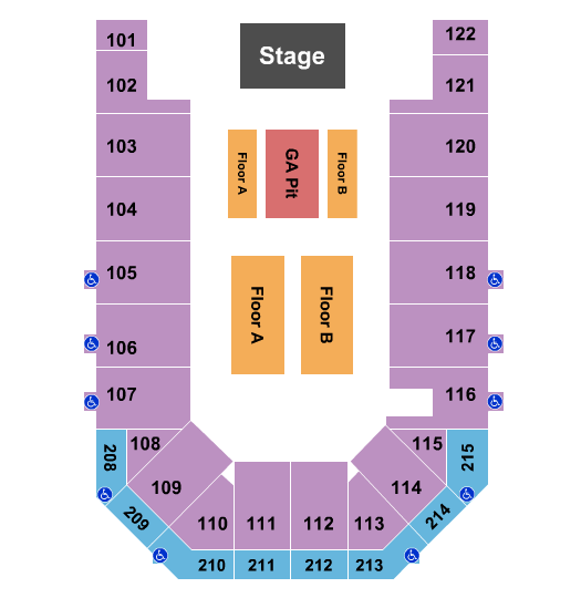 Ford Wyoming Center Seating Chart