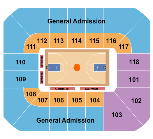 Cassell Coliseum Seating Chart: Basketball - Women