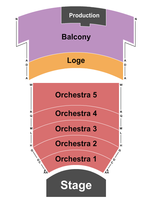 Castro Theatre Seating Chart: Endstage 2