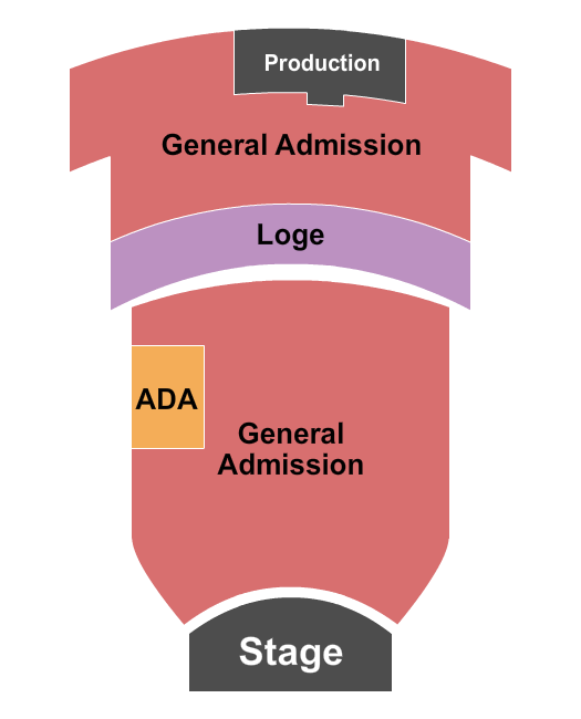 Castro Theatre Seating Chart: GA/Loge