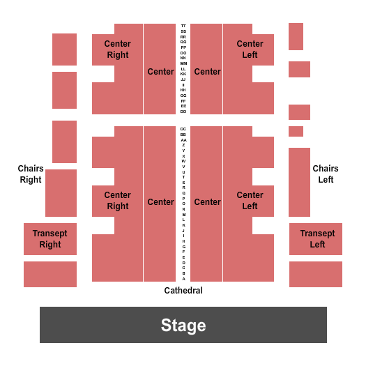 Cathedral Basilica of the Sacred Heart Seating Chart: Endstage