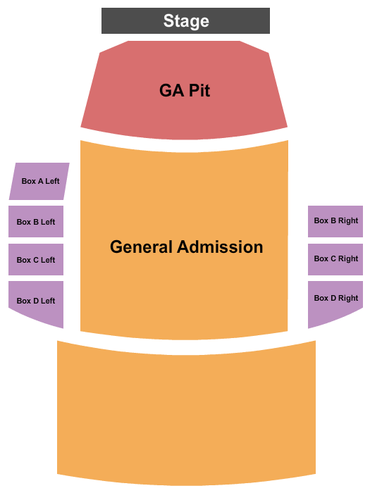 Cathedral Theatre at the Masonic Temple Seating Chart: GA & Boxes