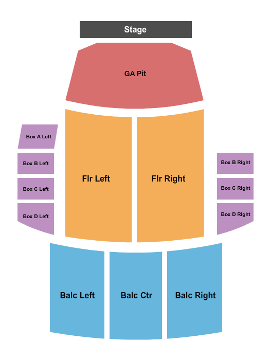 Cathedral Theatre at the Masonic Temple Seating Chart: GA Pit & Reserved
