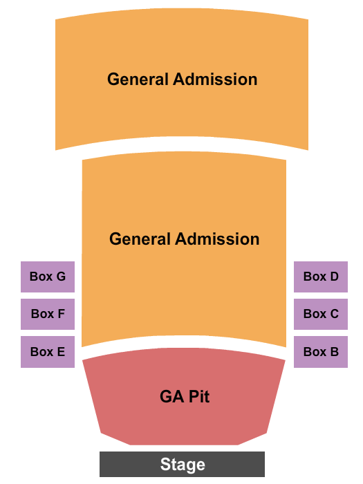 Cathedral Theatre at the Masonic Temple Seating Chart: GA and GA Pit 2