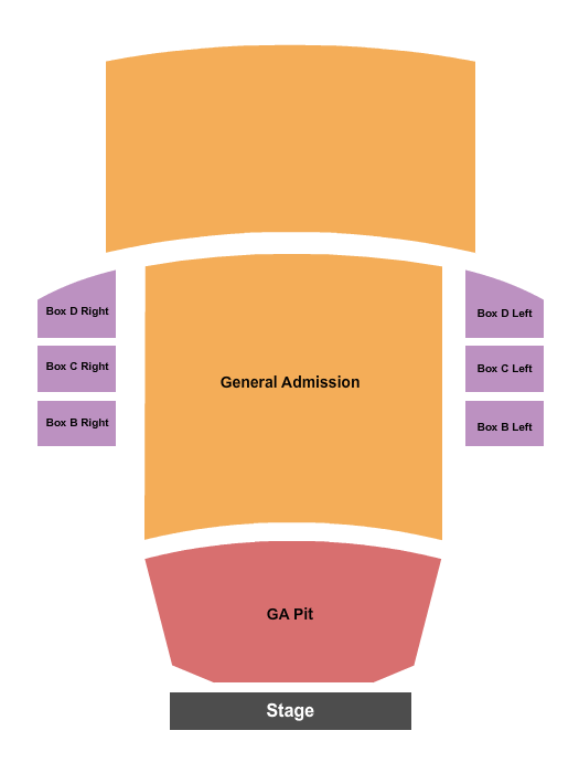 Cathedral Theatre at the Masonic Temple Seating Chart: GA and GA Pit