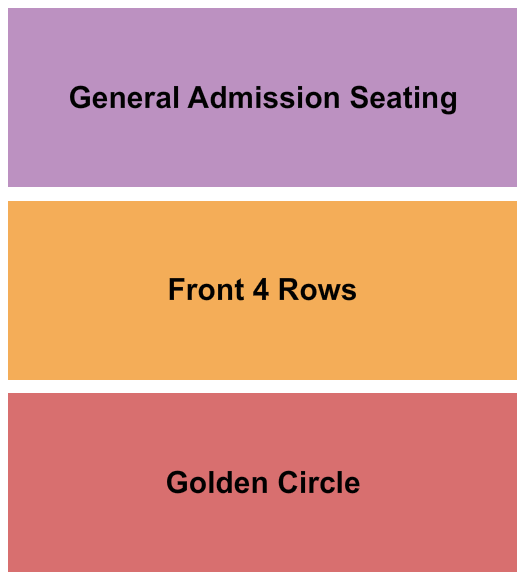 Cathedral Of The Rockies Seating Chart: GC/Front 4/GA Seating