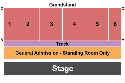 Cattaraugus County Fair Seating Chart: End Stage 2