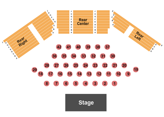 Cedar Crossing Casino & Entertainment Center Seating Chart: Tables/Reserved