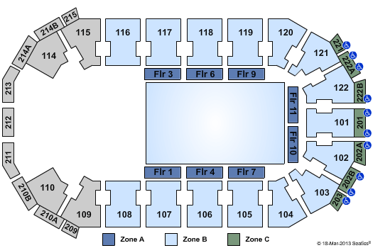 Cedar Park Center Seating Chart