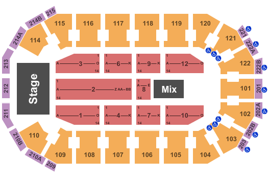 Pearl Concert Theater At Palms Casino Resort Seating Chart