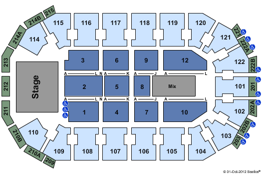 Cedar Park Center Seating Chart