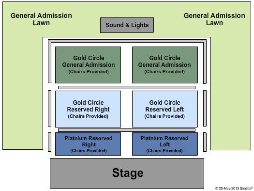 Celebrate Virginia Live Seating Map