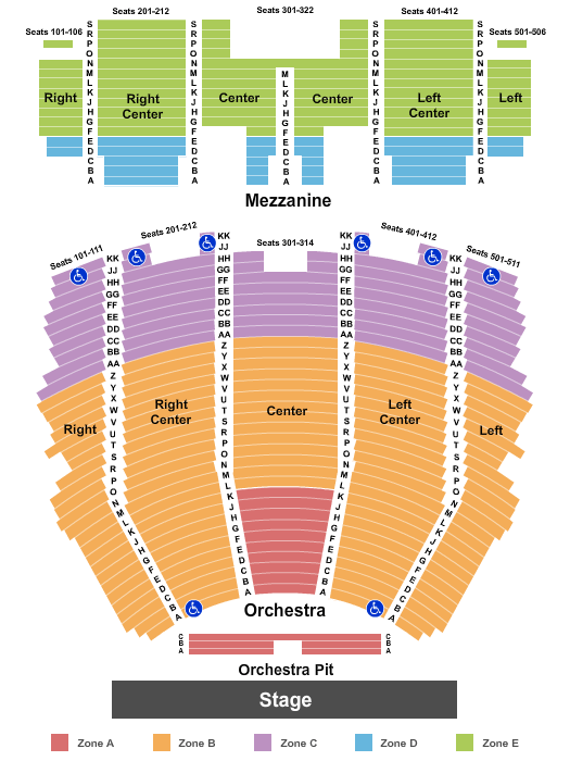Strathmore Seating Chart