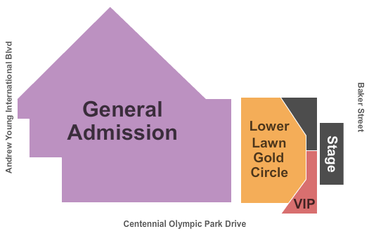Centennial Olympic Park Map