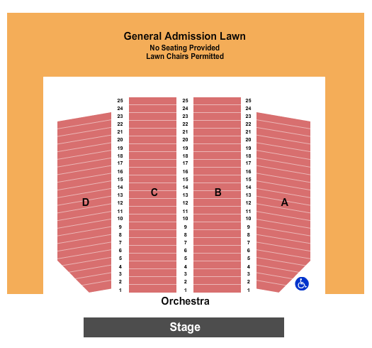 Centennial Terrace Seating Chart: Endstage GA Lawn