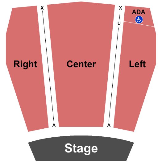 Centennial Theatre - North Vancouver Seating Chart: Endstage