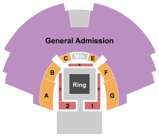 Center Stage Theatre Seating Chart: Wrestling 4