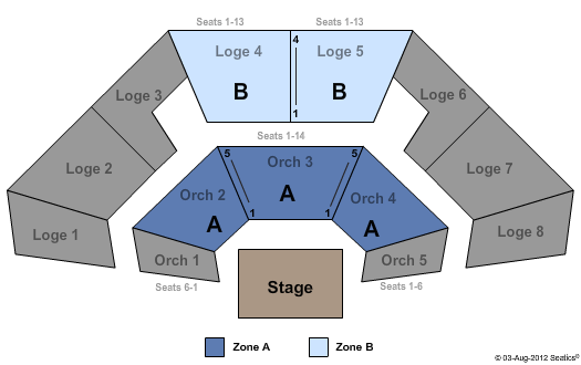 Center Theater Seating Chart