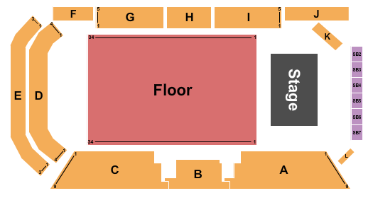 Centerfire Place Seating Chart: Endstage