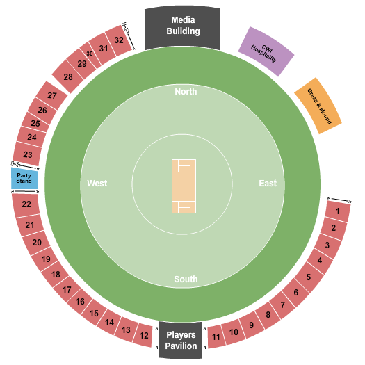 Central Broward Regional Park Seating Chart: Cricket 3