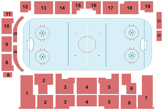 Centre Sportif Alcoa Seating Chart: Hockey