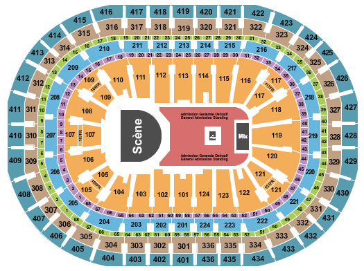 Centre Bell Seating Chart: Angele