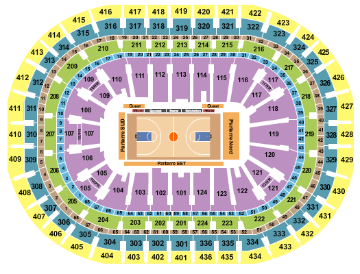 Centre Bell Seating Chart: Basketball - Globetrotters
