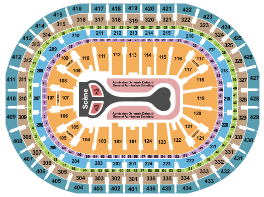 Centre Bell Seating Chart: Benson Boone