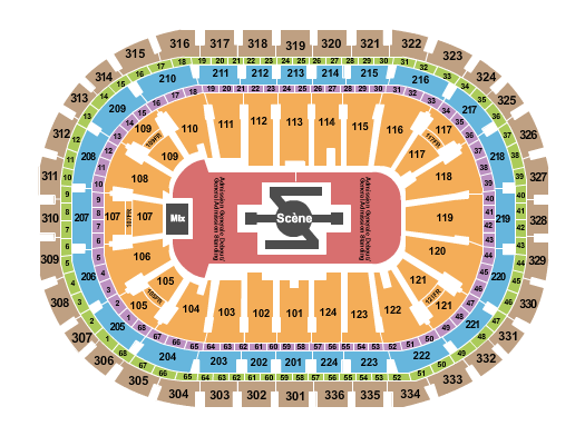 Centre Bell Seating Chart: Burna Boy